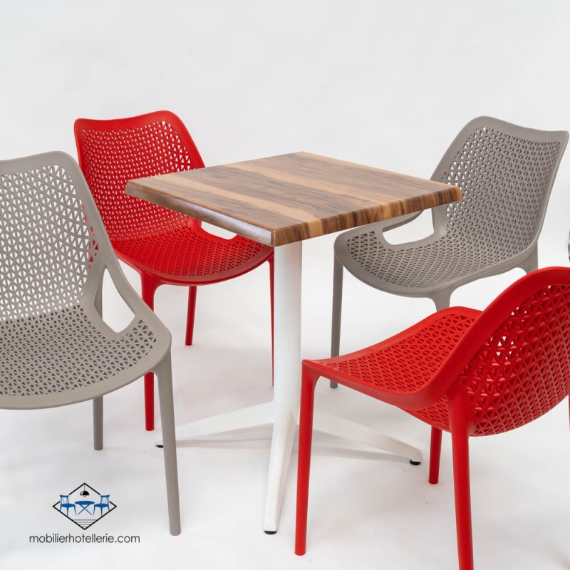 Acheter nos tables Miami avec pied blanc : extérieur