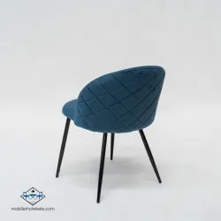 Chaise Velvet blue avec assise velours pour restaurant