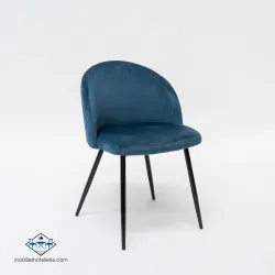Chaise Velvet blue avec assise velours pour restaurant