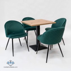 Chaise Velvet vert en velours chic pour l’hôtellerie
