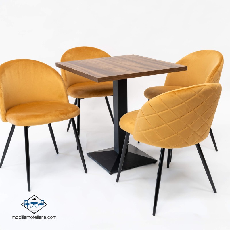 Table DANIELA pour hotellerie pas cher. Acheter Tables avec pied ce...