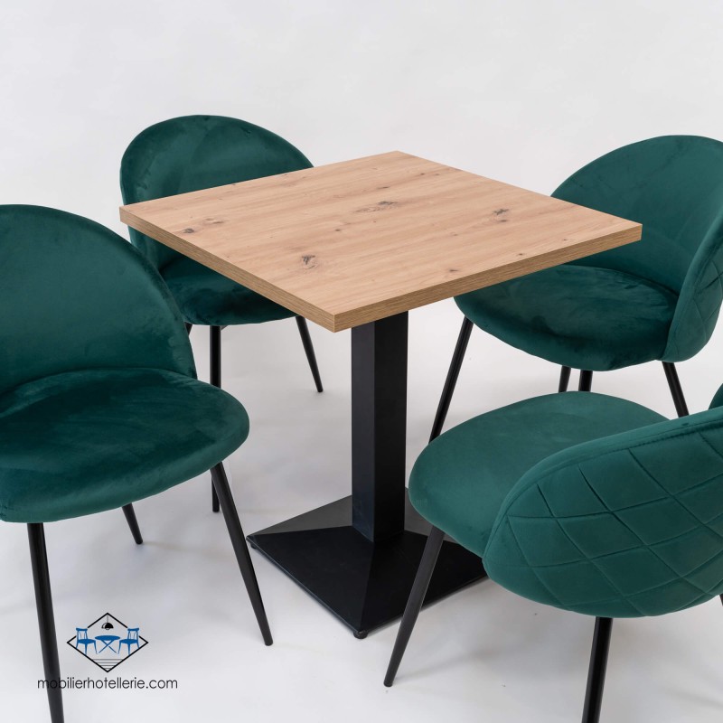 Table DANIELA pour hotellerie pas cher. Acheter Tables avec pied ce...