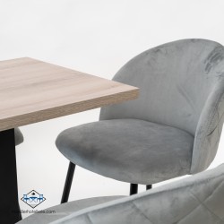 Plateau bois cendre résistant pour tables de restaurant