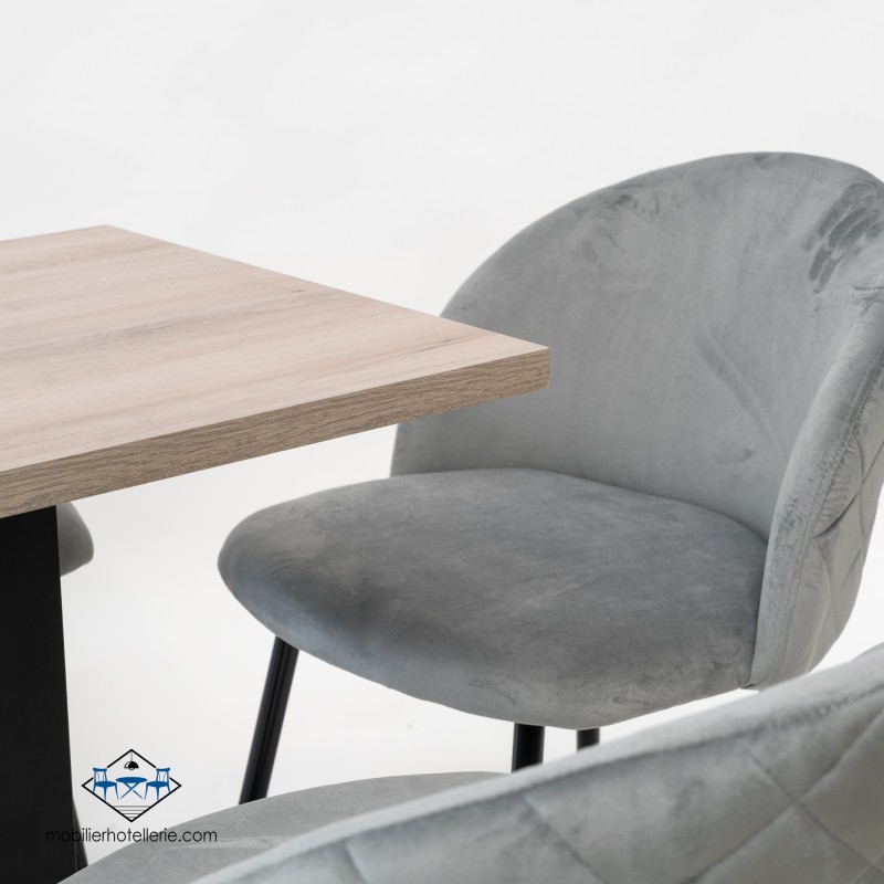 Plateau bois cendre résistant pour tables de restaurant