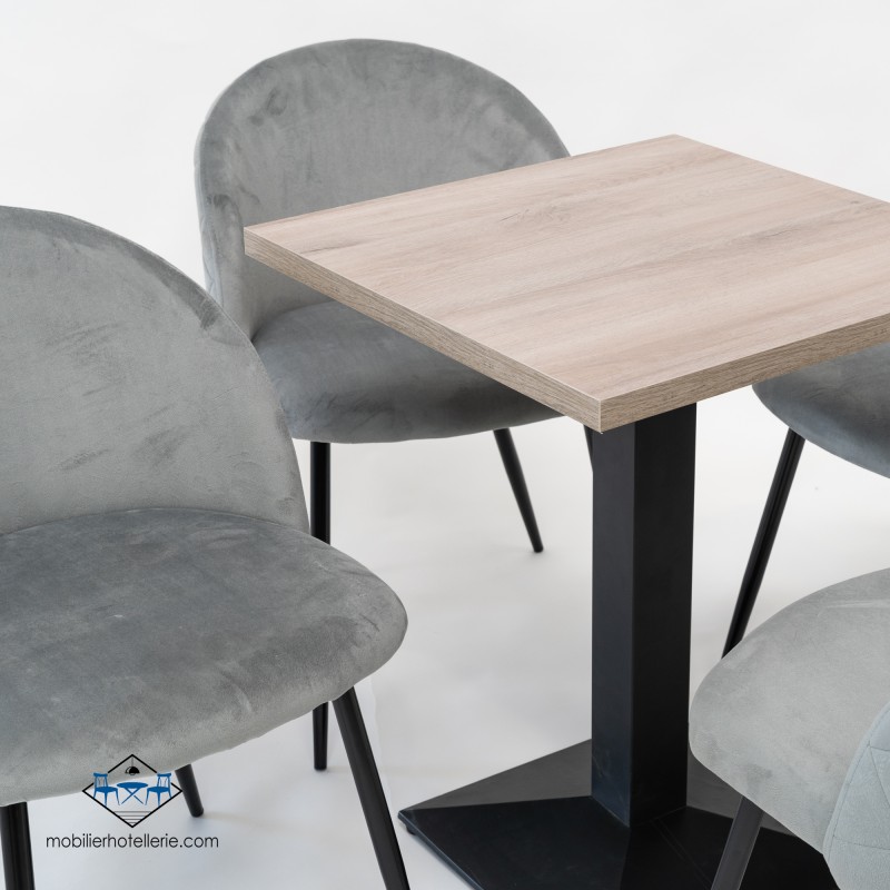 Plateau bois cendre résistant pour tables de restaurant
