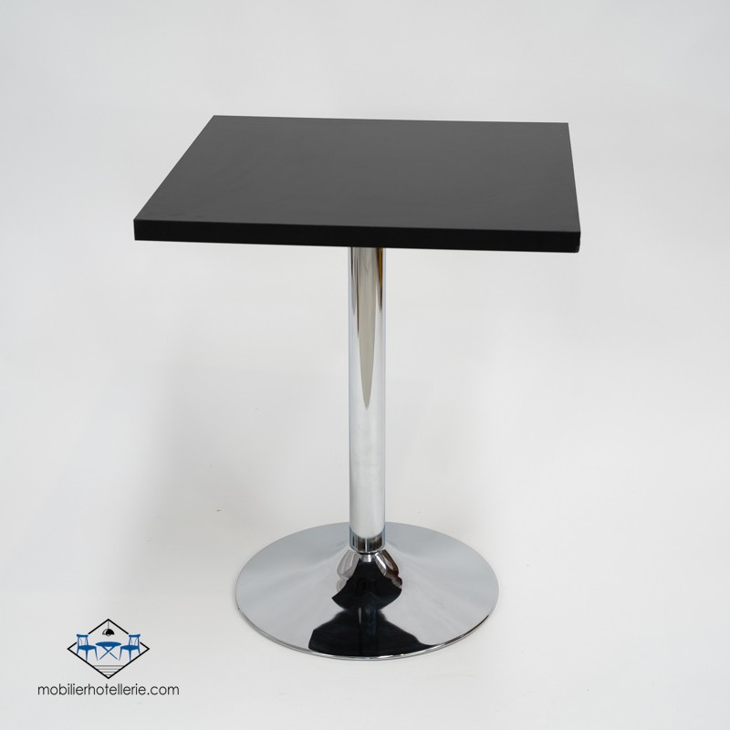 Plateaux en bois noir chic pour tables de café et hôtel