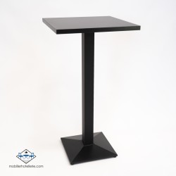 Plateaux en bois noir chic pour tables de café et hôtel