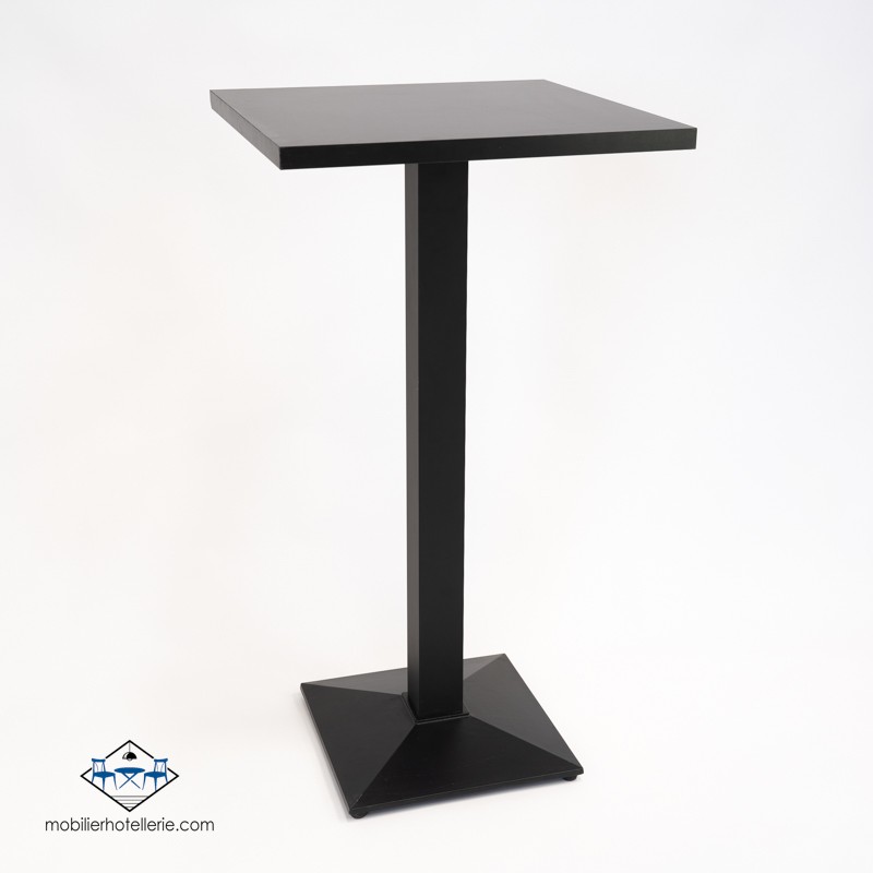 Plateaux en bois noir chic pour tables de café et hôtel
