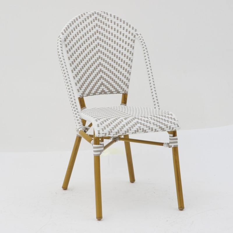Chaise Parisien pour Hotellerie Gris et Blanc pas cher. Acheter Cha...