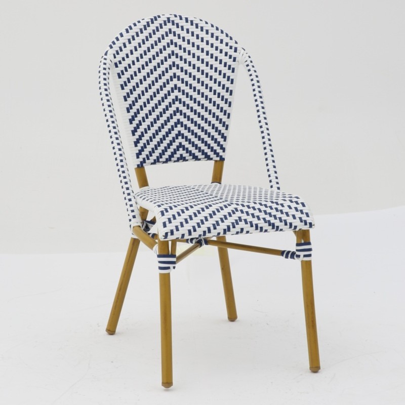 Chaise Parisien pour Hotellerie Bleu et Blanc pas cher. Acheter Ch...