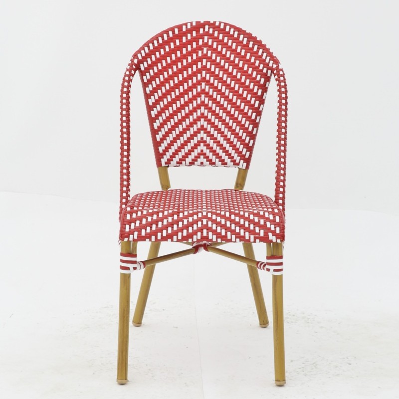 Chaise Parisien pour Hotellerie Rouge et Blanc pas cher. Acheter C...