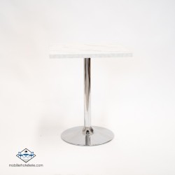 Plateau bois marbre blanc
