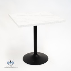 Plateau bois marbre blanc