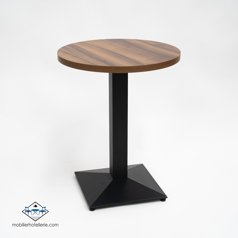 TABLE DANIELA ROND INTERIEUR pied noir