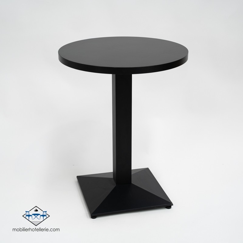 TABLE DANIELA ROND INTERIEUR pied noir