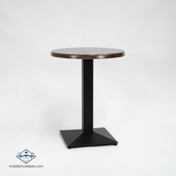 TABLE DANIELA ROND EXTERIEUR pied noir