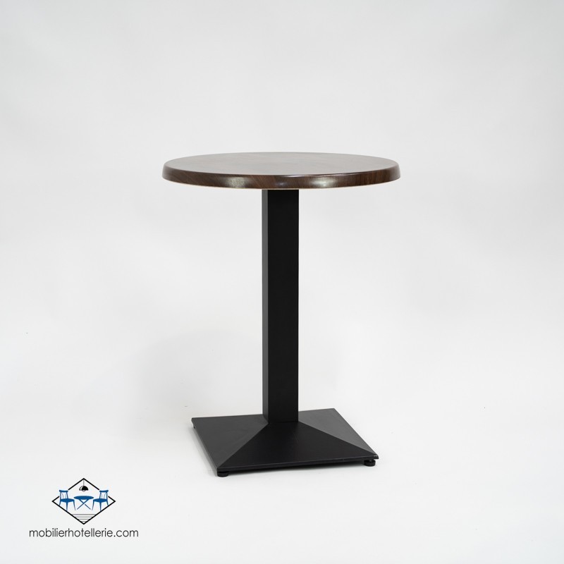 TABLE DANIELA ROND EXTERIEUR pied noir