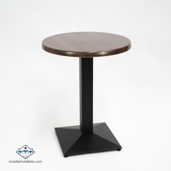 TABLE DANIELA ROND EXTERIEUR pied noir