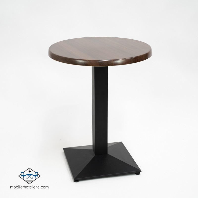 TABLE DANIELA ROND EXTERIEUR pied noir