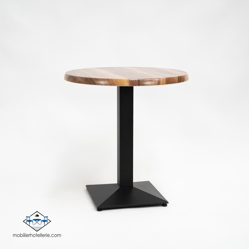TABLE DANIELA ROND EXTERIEUR pied noir