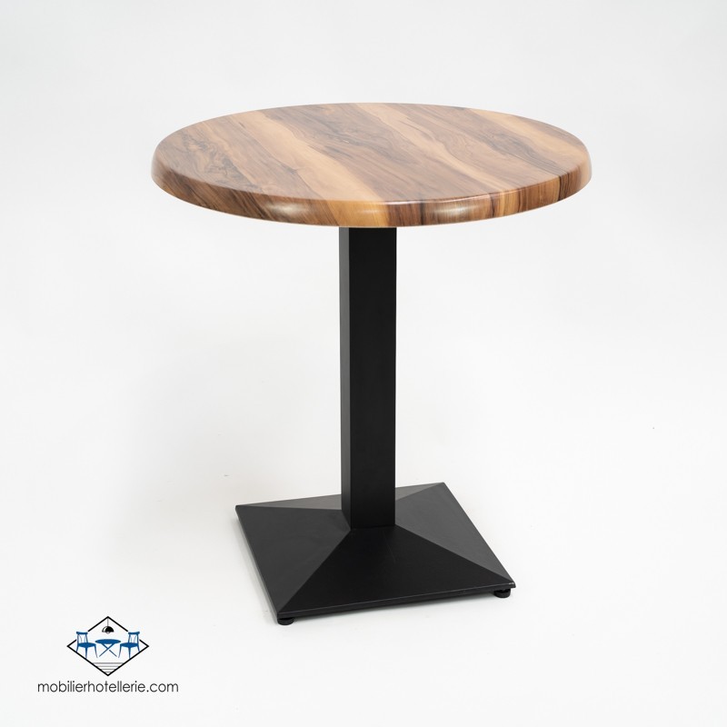TABLE DANIELA ROND EXTERIEUR pied noir