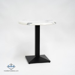 TABLE DANIELA ROND EXTERIEUR pied noir