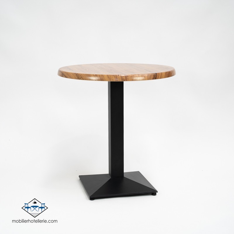 TABLE DANIELA ROND EXTERIEUR pied noir