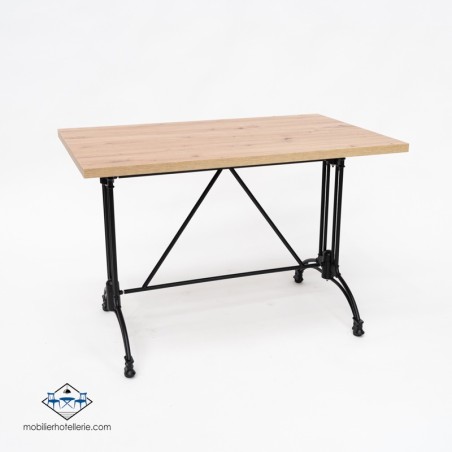 TABLE VIENA RECTANGULAIRE INTERIEUR pied noir