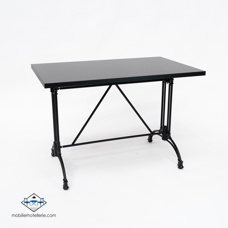 TABLE VIENA RECTANGULAIRE INTERIEUR pied noir
