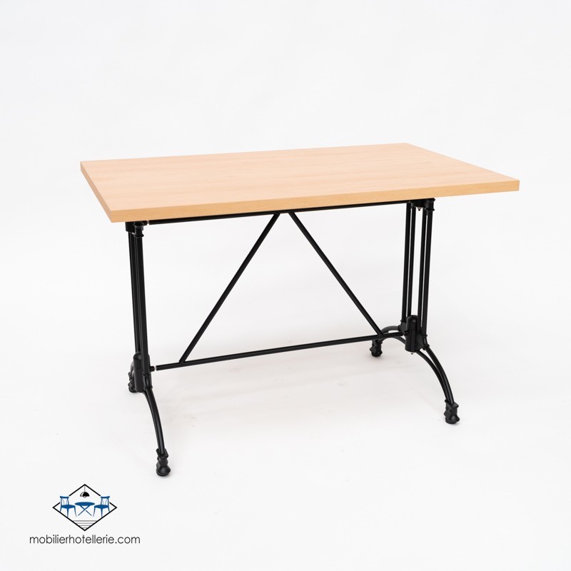 TABLE VIENA RECTANGULAIRE INTERIEUR pied noir