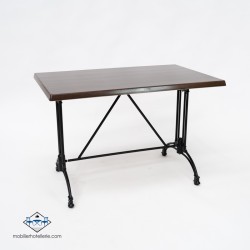 TABLE VIENA RECTANGULAIRE EXTERIEUR pied noir