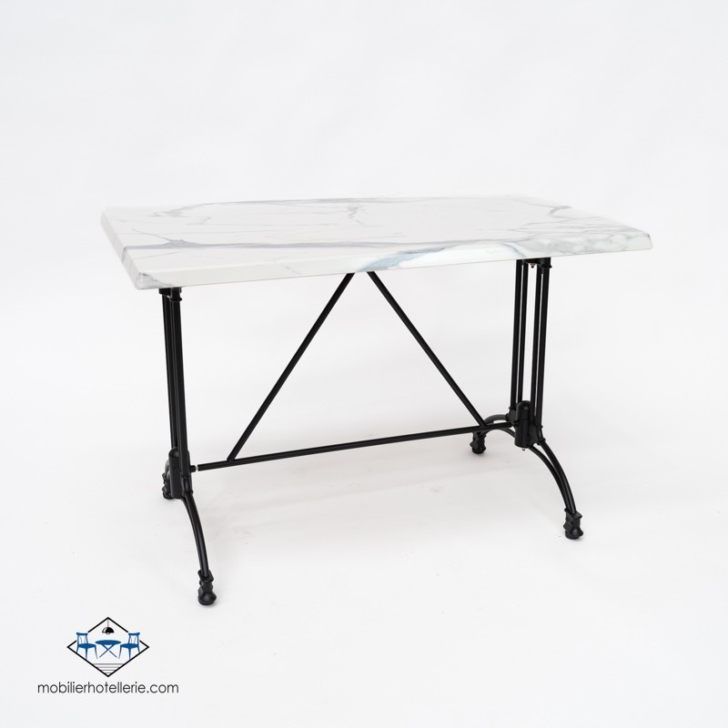 TABLE VIENA RECTANGULAIRE EXTERIEUR pied noir