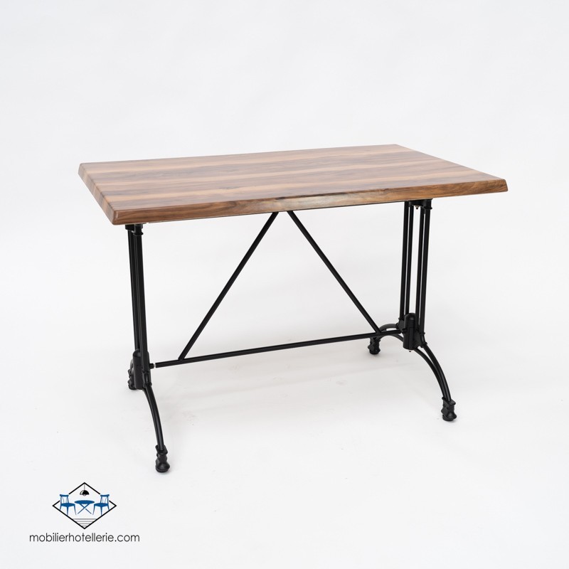 TABLE VIENA RECTANGULAIRE EXTERIEUR pied noir