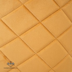 Chaise Velvet moutarde élégante et confortable