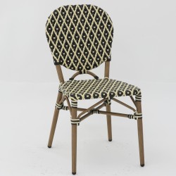 Chaise VIÑALES NOIR ET SABLE