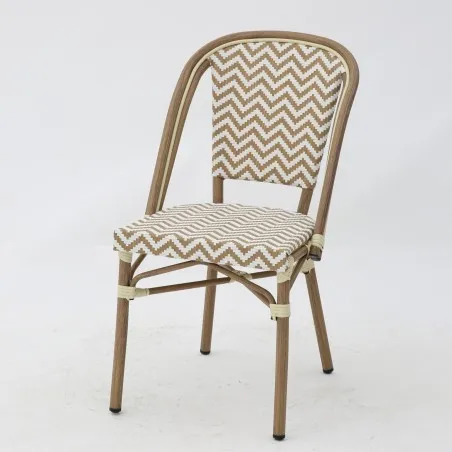 Chaise LAMA BLANC ET SABLE