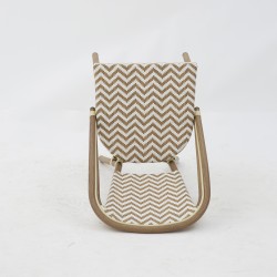 Chaise LAMA BLANC ET SABLE