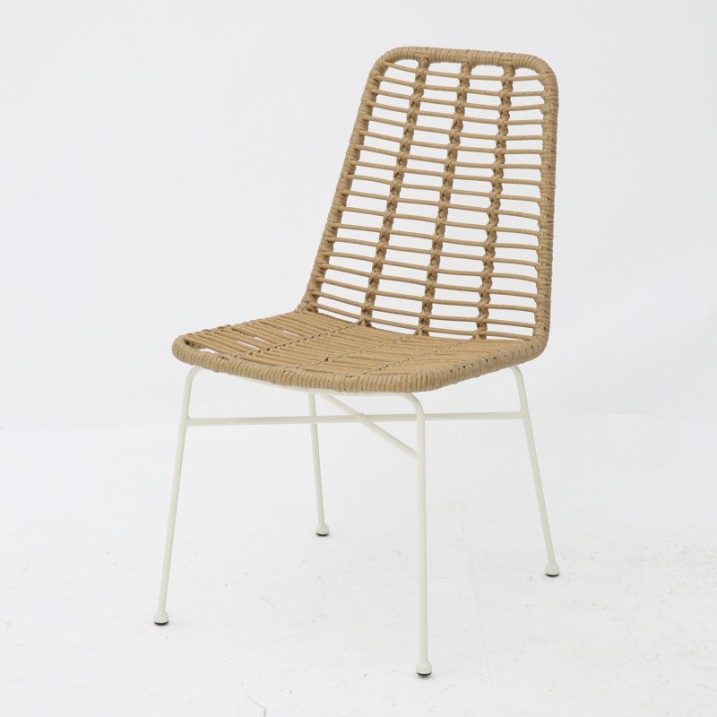 Chaise KENIA armature blanc