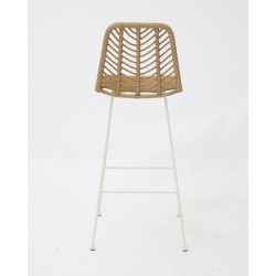 Tabouret KENIA ARMATURE BLANC