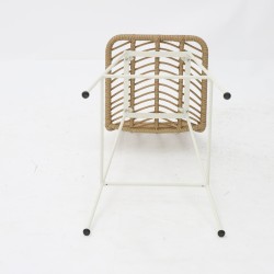 Tabouret KENIA ARMATURE BLANC