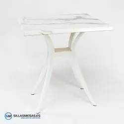 Table VENUS EXTERIEUR pied blanc