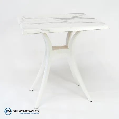 Table VENUS EXTERIEUR pied blanc