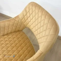 Fauteuil VELVET MOUTARDE