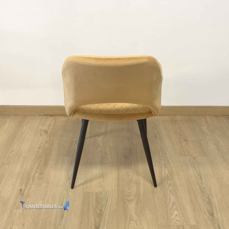 Fauteuil VELVET MOUTARDE
