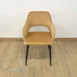 Fauteuil VELVET MOUTARDE
