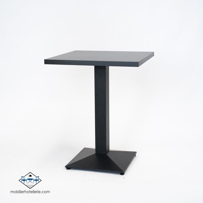 Conjointe MYSTÈRE (1 Table Daniela et 4 chaises velvet noir)