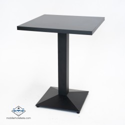 Conjointe MYSTÈRE (1 Table Daniela et 4 chaises velvet noir)