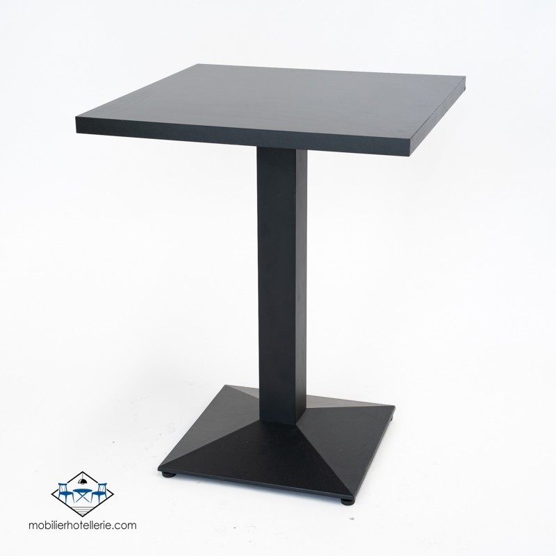 Conjointe MYSTÈRE (1 Table Daniela et 4 chaises velvet noir)
