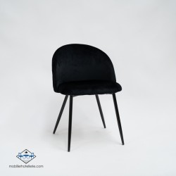 Conjointe MYSTÈRE (1 Table Daniela et 4 chaises velvet noir)