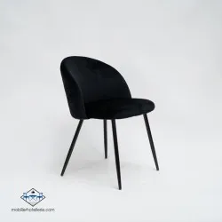 Conjointe MYSTÈRE (1 Table Daniela et 4 chaises velvet noir)